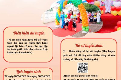 Hướng dẫn đăng ký hồ sơ tuyển sinh lớp 1 trực tuyến năm học 2025 – 2026